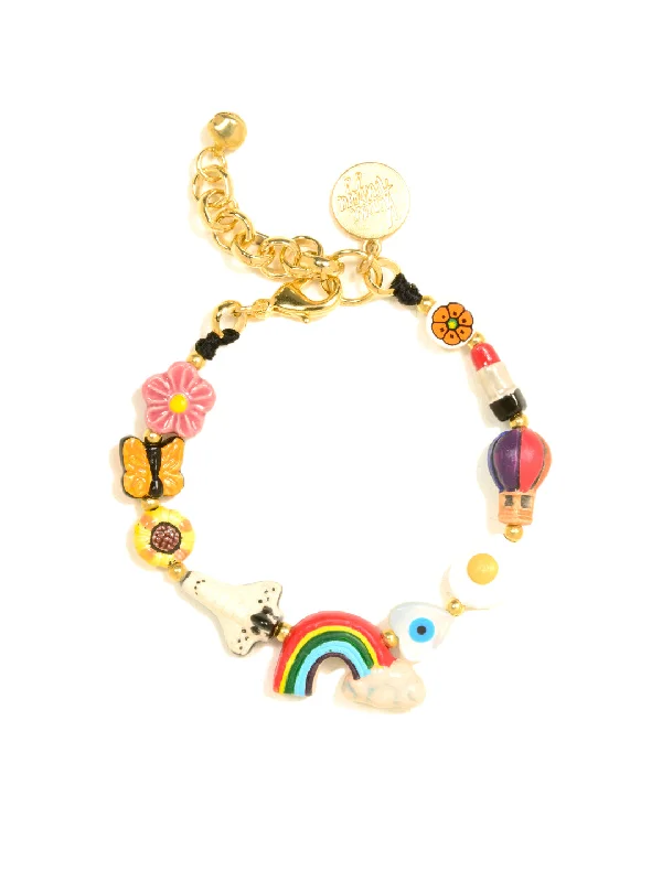 trendy silver charm bracelet for weddings-ADVENTURE TIME BRACELET