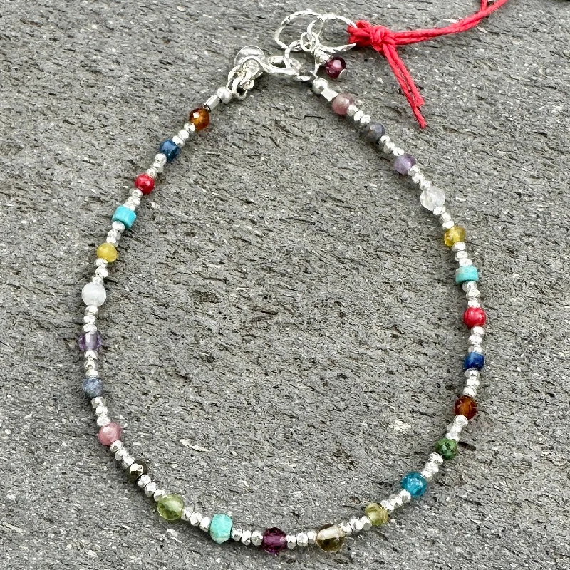 custom gemstone bracelet for special occasion-Rainbow Bracelet