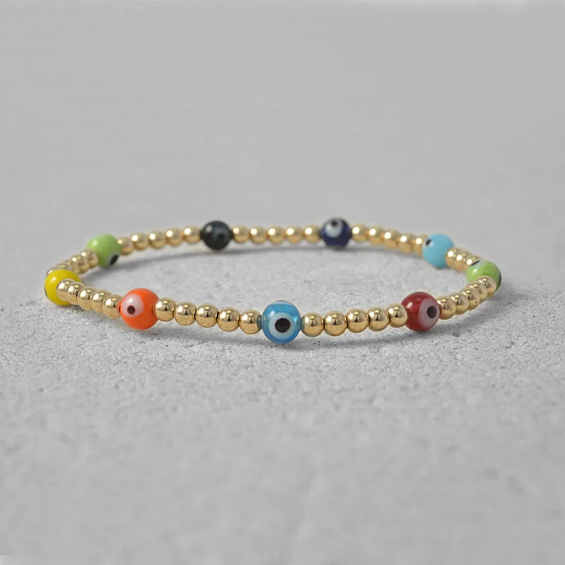 personalized gold bracelet for women-Reagan Evil Eye Bracelet