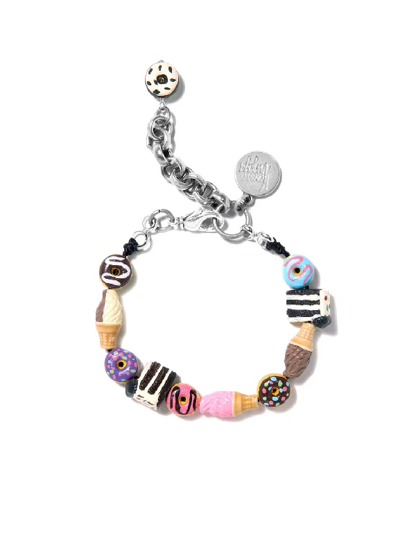 silver bracelet with customized charms-SWEET ESCAPE BRACELET