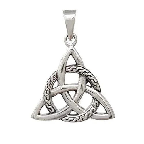 custom heart pendant necklace for girlfriend with initials-Silver Celtic Knot Pendant For Women And Men