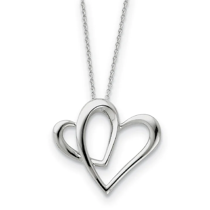 personalized heart-shaped pendant necklace for wife-Sterling Silver Mother A Part of My Heart 18in Pendant