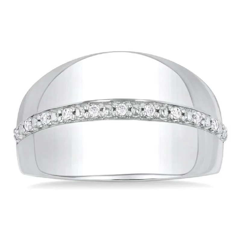 engagement rings with square sapphires and diamond pave settings-Diamond Fashion Rings  -  Women'