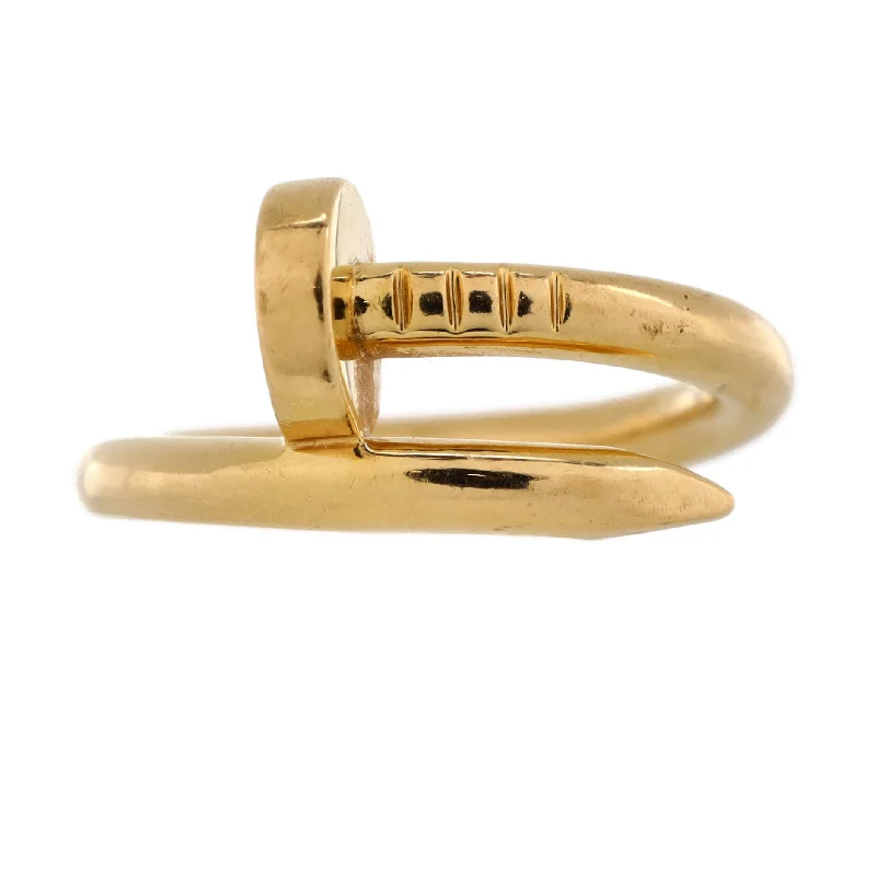 women’s rings with vintage diamonds and sapphire accents-Juste un Clou Ring 18K Yellow Gold