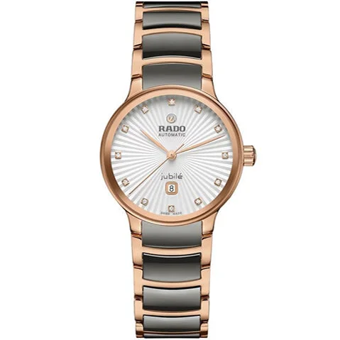 fitness trackers with water resistance and sleep monitoring-RADO  Centrix Automatic Watch for Women R30019742