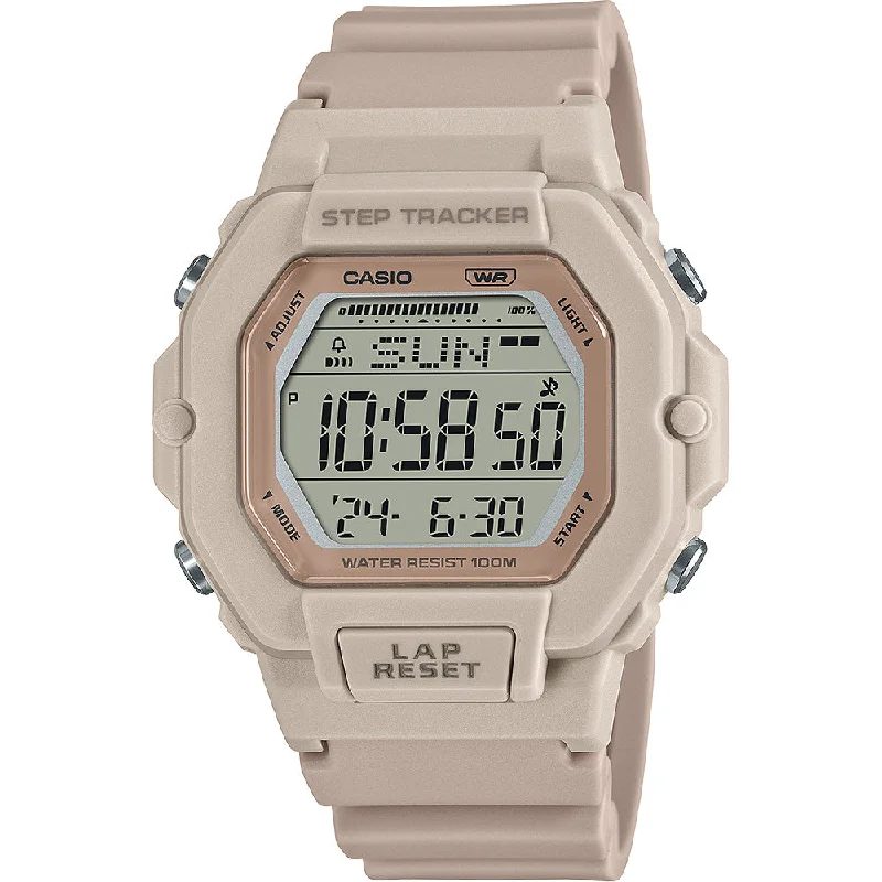 hybrid fitness watches with analog face and digital tracking-Casio LWS2200H-4 Step Tracker Digital Watch