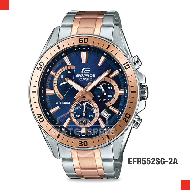 hybrid smartwatches for fitness and health tracking with stylish face-Casio Edifice Watch EFR552SG-2A