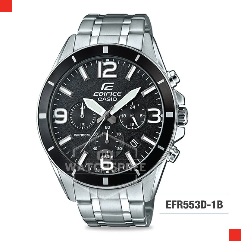 fitness watches with advanced analytics and personalized workout goals-Casio Edifice Watch EFR553D-1B