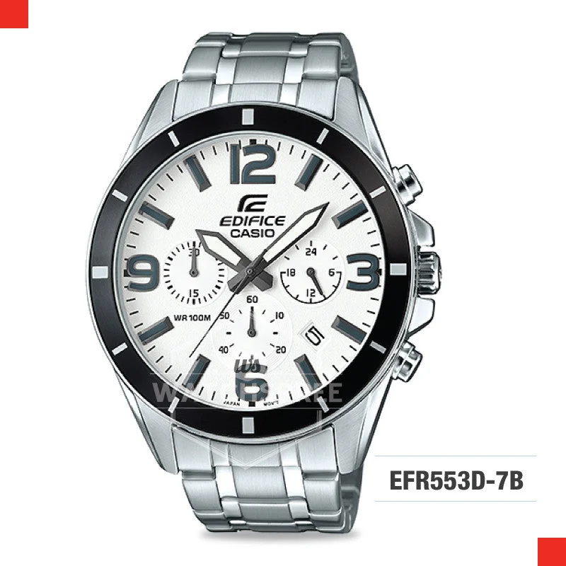 sport watches with GPS, altimeter, and heart rate for outdoor activities-Casio Edifice Watch EFR553D-7B