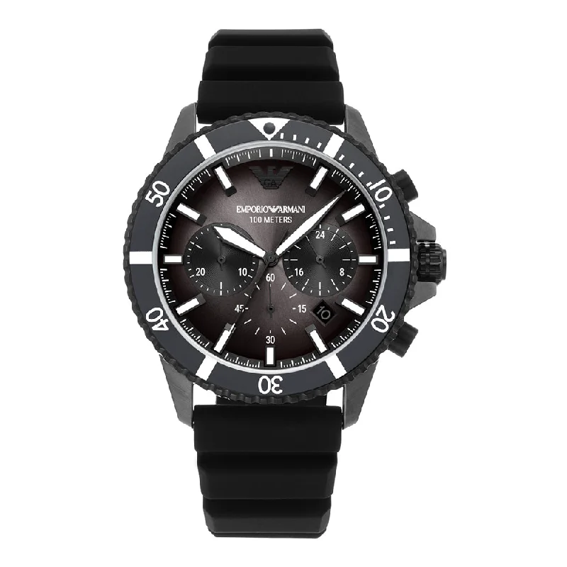 luxury watches for women with diamond-encrusted bezel and stainless steel strap-EMPORIO ARMANI Men Diver - AR11515