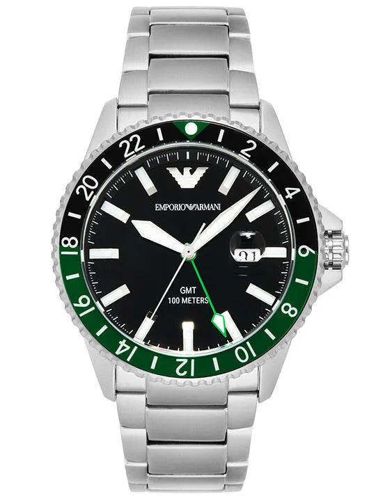 men’s watches with built-in GPS and health tracking apps-EMPORIO ARMANI Men Diver - AR11589