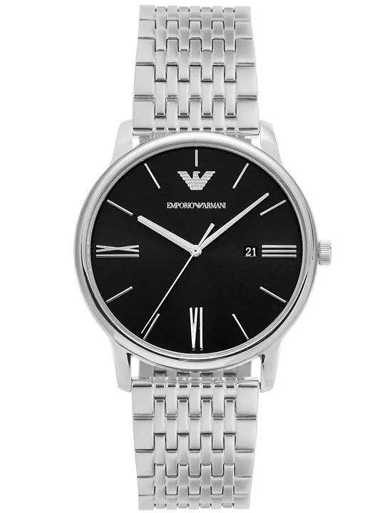 solar-powered watches for outdoor enthusiasts with eco-friendly materials-EMPORIO ARMANI Men Minimalist - AR11600