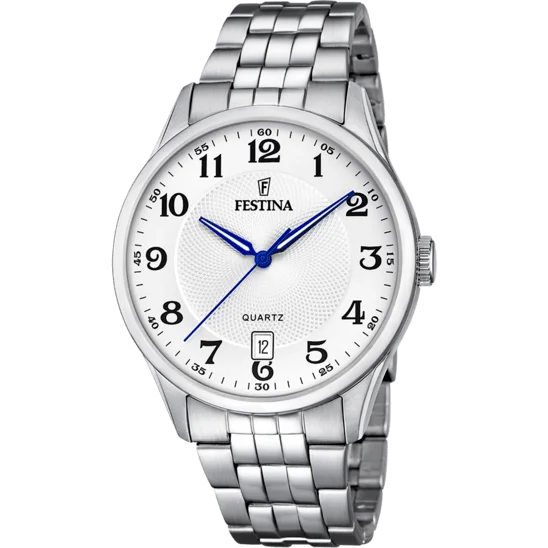 fitness watches for women with heart rate monitoring and sleep tracking-Festina Classics Stainless Steel Analog Mens Watch I Model F20425/1 Quartz Movement