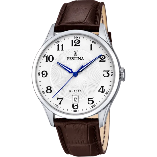 hybrid watches for women with digital fitness tracking and analog style-Festina Classics Leather Analog Mens Watch I Model F20426/1 Quartz Movement