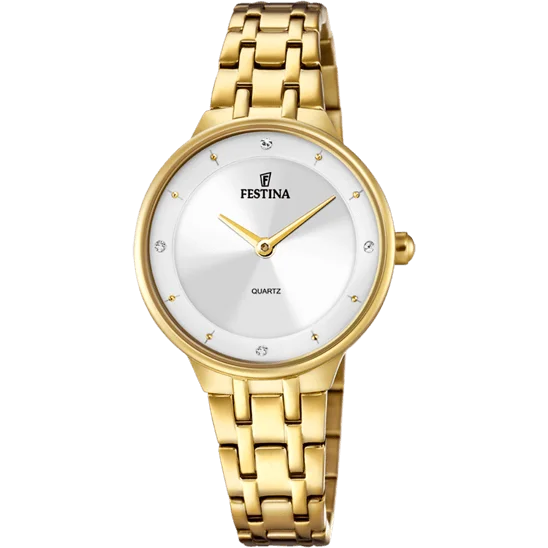 hybrid watches for women with fitness tracking and elegant designs-Festina Mademoiselle Stainless Steel Analog Ladies Watch I Model F20601/1 Quartz Movement