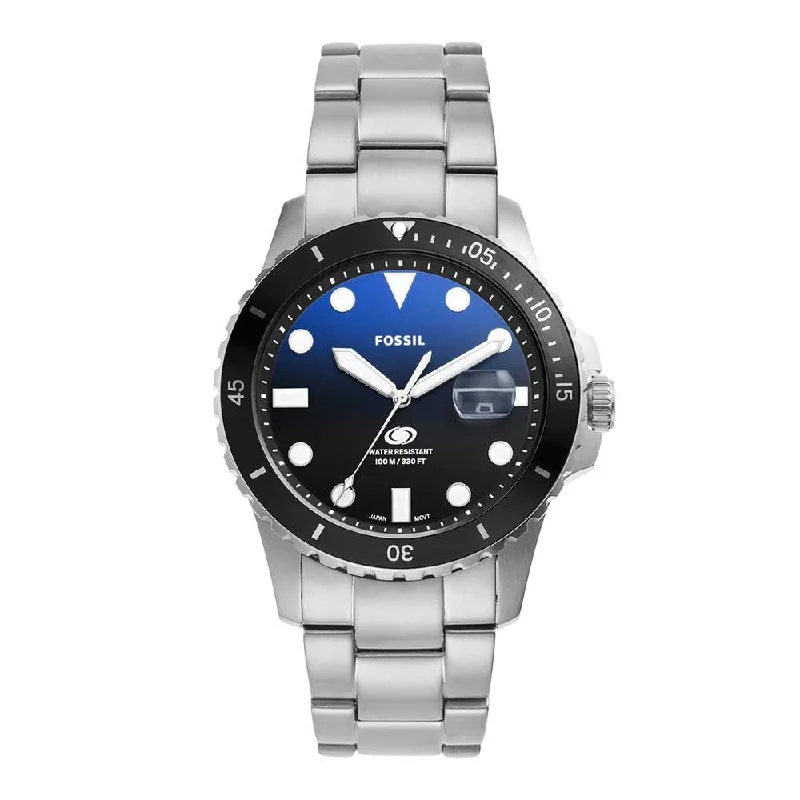 solar-powered watches with eco-friendly design and rugged durability-FOSSIL Men Fossil Blu - FS6038