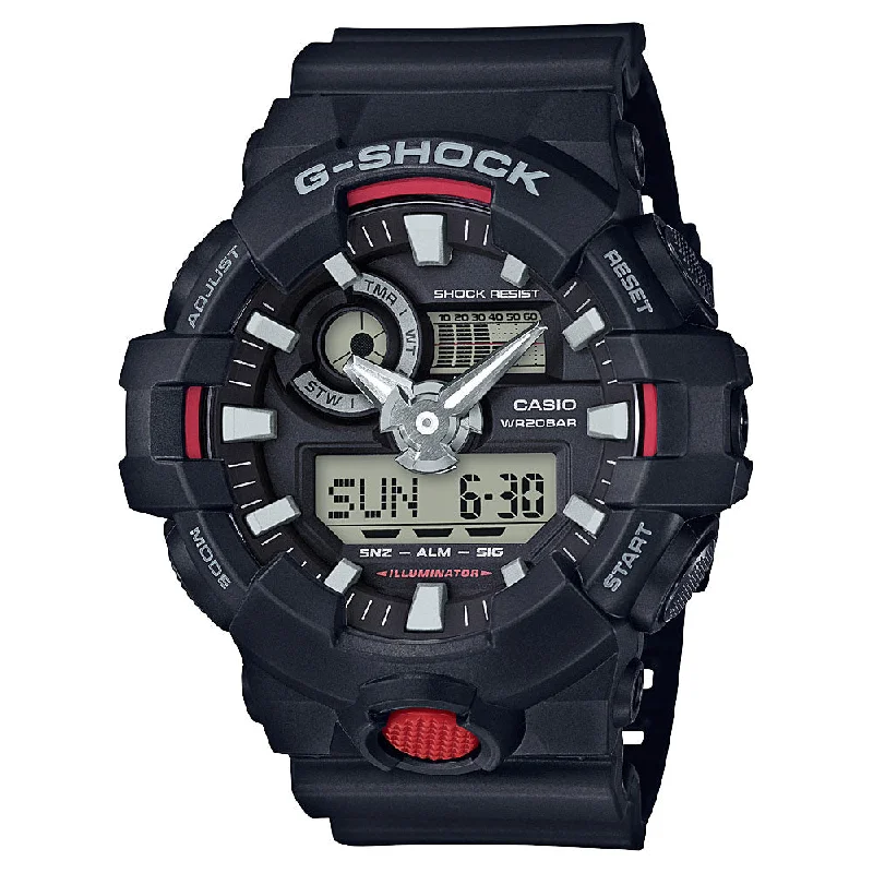 sport watches with pedometer, GPS, and activity alerts for athletes-G-Shock GA700-1A