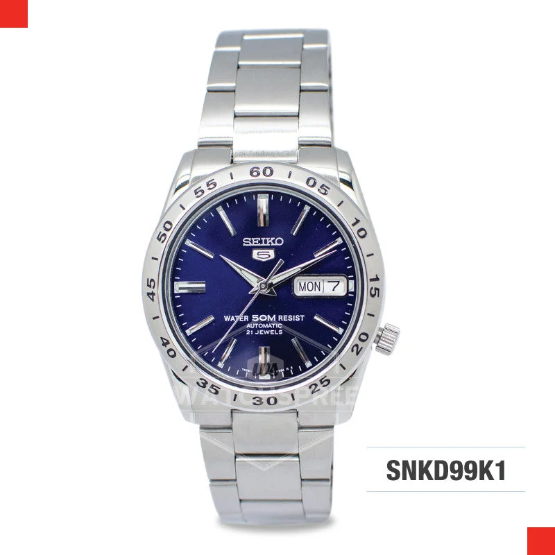 luxury watches with automatic movement and leather straps-Seiko 5 Automatic Watch SNKD99K1