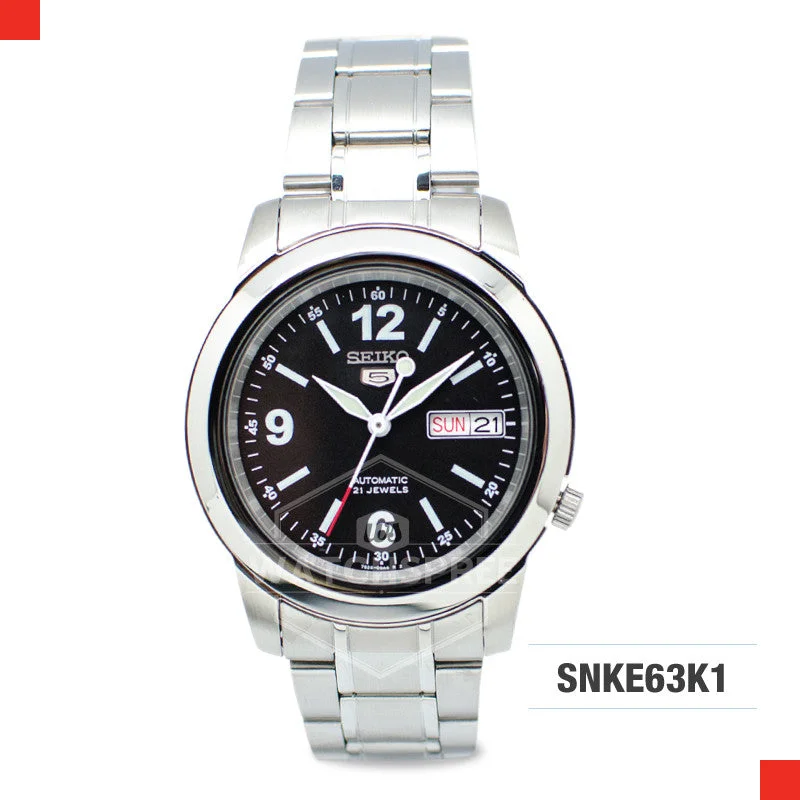 sport watches with heart rate monitor and fitness tracking features-Seiko 5 Automatic Watch SNKE63K1