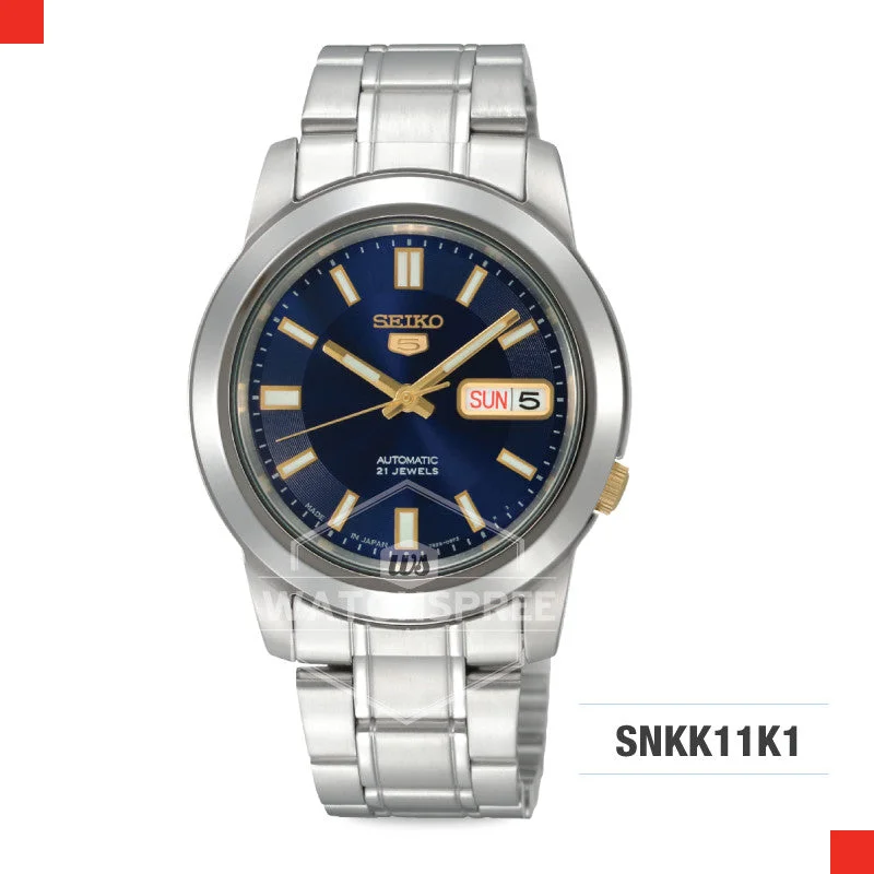 luxury watches with automatic movement and polished rose gold accents-Seiko 5 Automatic Watch SNKK11K1 (Not For EU Buyers)