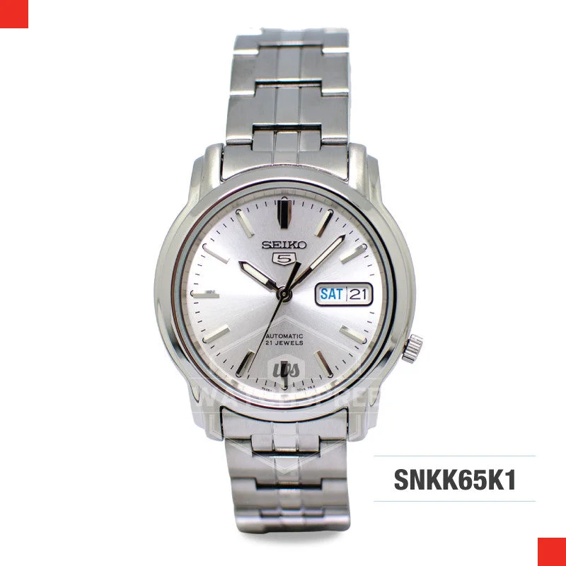 solar-powered watches with classic designs and eco-friendly features-Seiko 5 Automatic Watch SNKK65K1