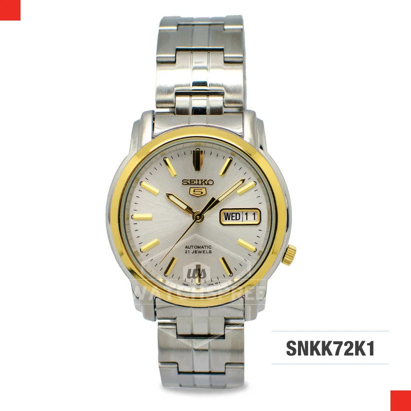 women’s watches with slim profile and diamond accents-Seiko 5 Automatic Watch SNKK72K1