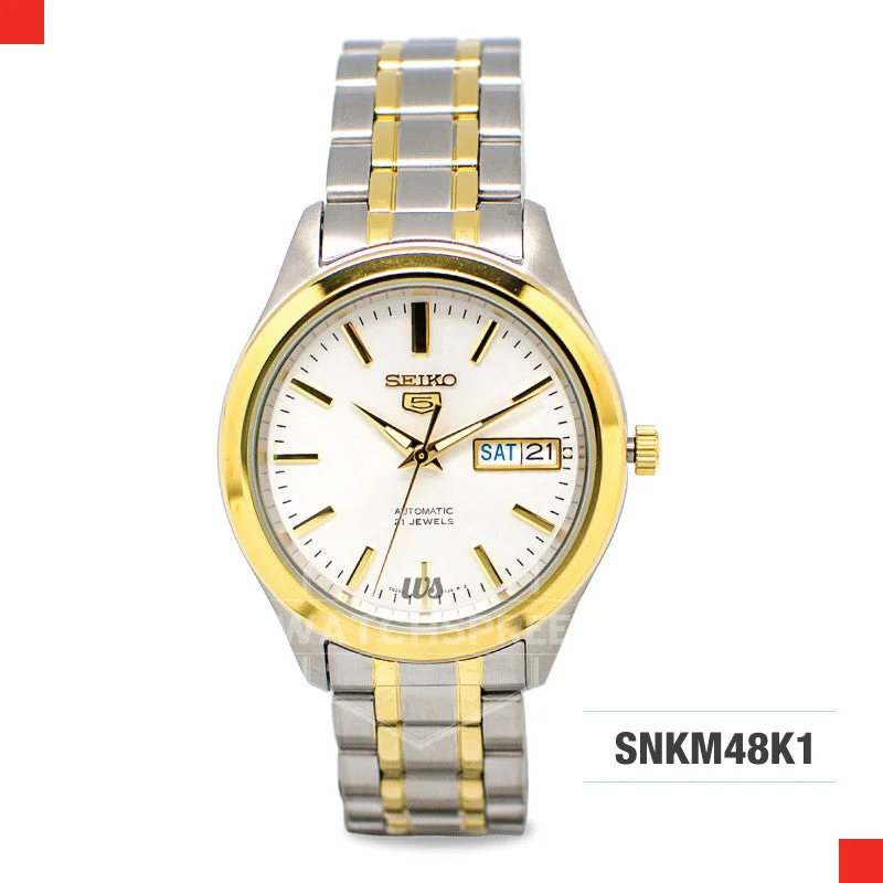 sport watches with advanced workout modes and performance tracking-Seiko 5 Automatic Watch SNKM48K1