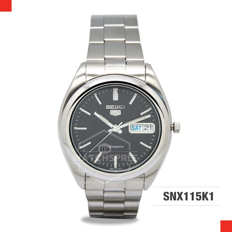 luxury sport watches for men with sapphire crystal and stainless steel-Seiko 5 Automatic Watch SNX115K1