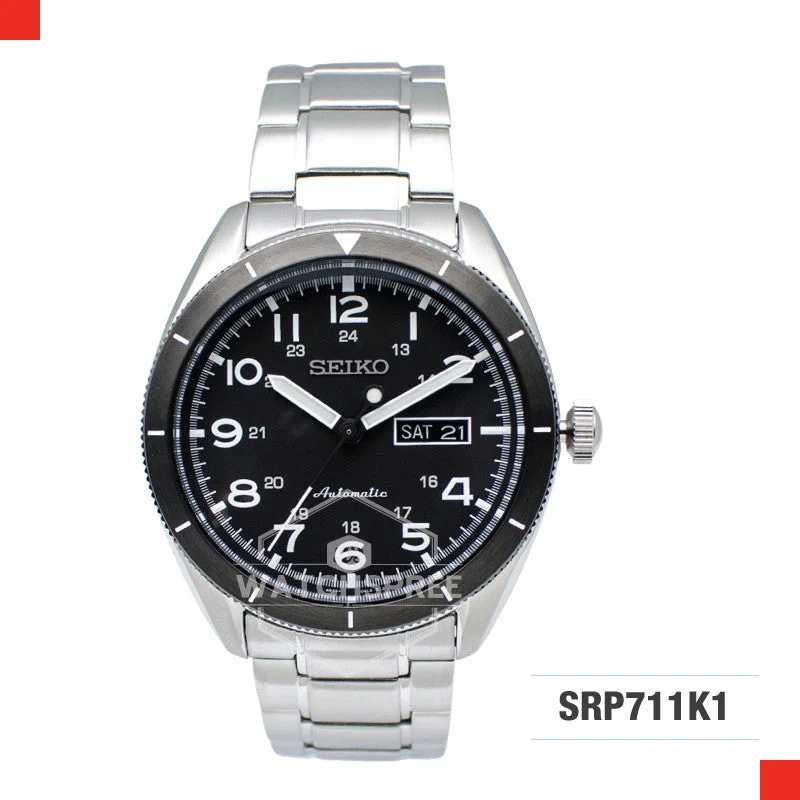 diving watches with high water resistance and durable construction-Seiko 5 Automatic Watch SRP711K1 (Not For EU Buyers)