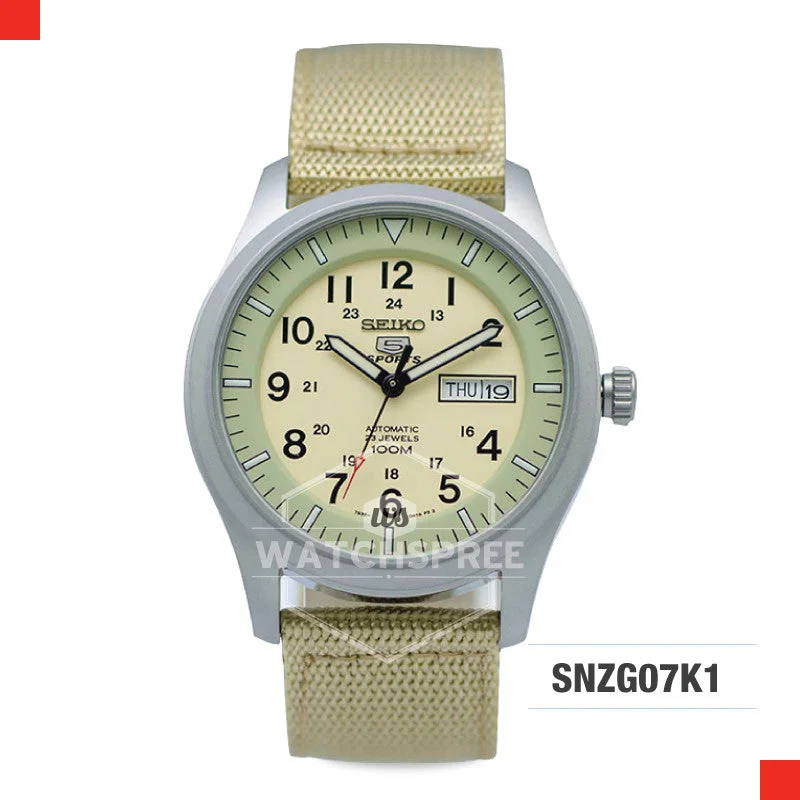 women’s watches with minimalist design and comfortable straps-Seiko 5 Sports Automatic Watch SNZG07K1 (Not For EU Buyers)