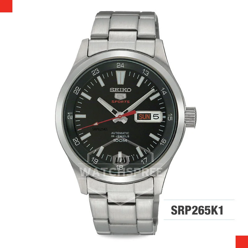 luxury watches for men with elegant dial and polished stainless steel band-Seiko 5 Sports Automatic Watch SRP265K1