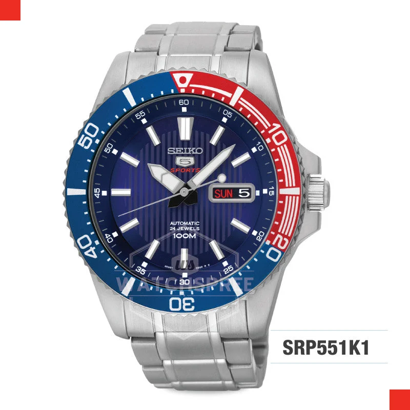 sport watches with pedometer, calorie counter, and heart rate tracking-Seiko 5 Sports Automatic Watch SRP551K1 (Not For EU Buyers)