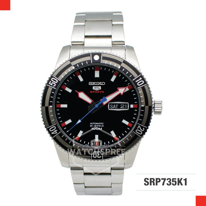 sport watches with pedometer, heart rate monitor, and weather updates-Seiko 5 Sports Automatic Watch SRP735K1 (Not For EU Buyers)