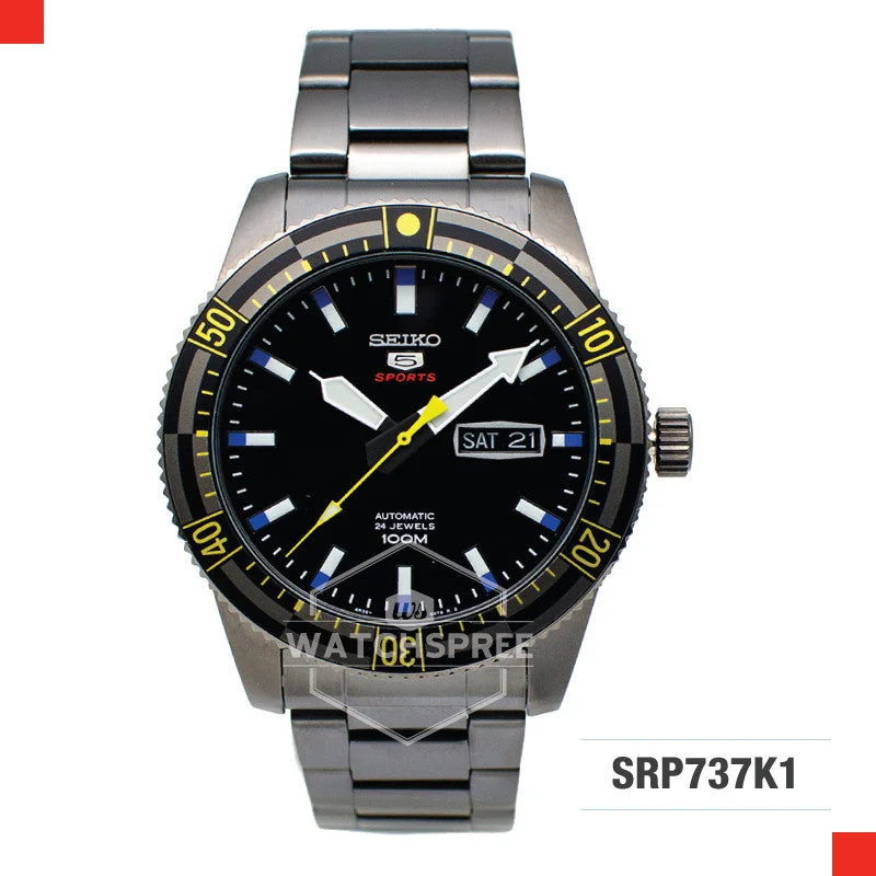 sport watches for men with step counter, heart rate, and hydration tracker-Seiko 5 Sports Automatic Watch SRP737K1