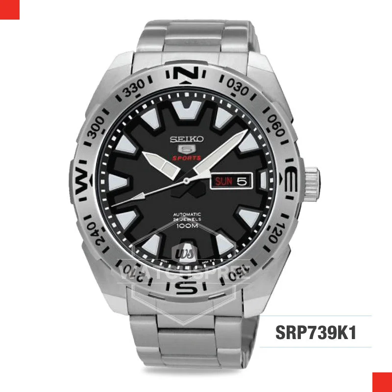 luxury watches with stainless steel case and sapphire crystal face-Seiko 5 Sports Automatic Watch SRP739K1 (Not For EU Buyers)