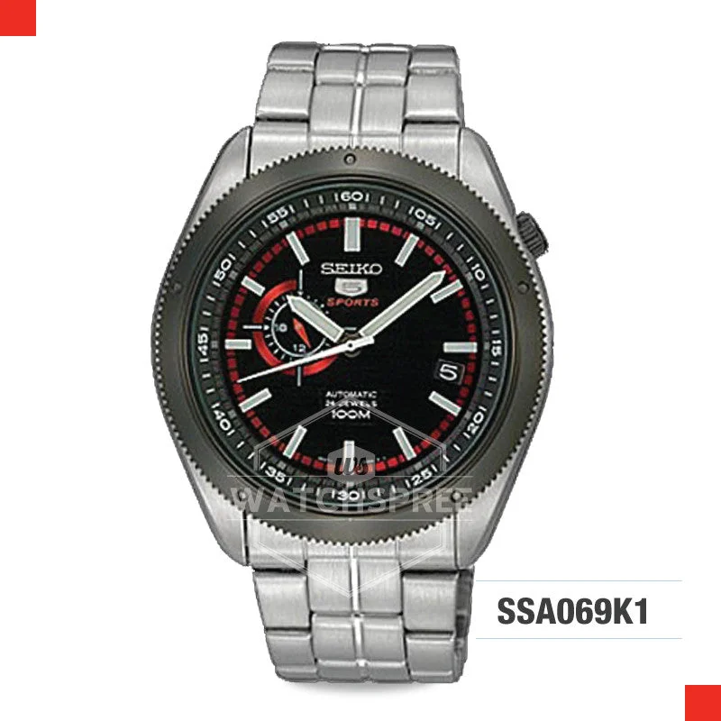 hybrid smartwatches for fitness with customizable straps and advanced tracking-Seiko 5 Sports Automatic Watch SSA069K1