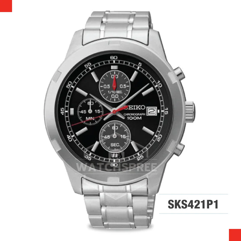 luxury watches for men with classic design and high-performance features-Seiko Chronograph Watch SKS421P1