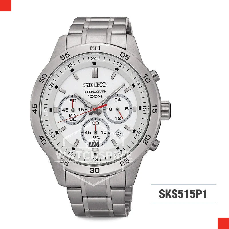 hybrid smartwatches with fitness tracking, notifications, and GPS-Seiko Chronograph Watch SKS515P1