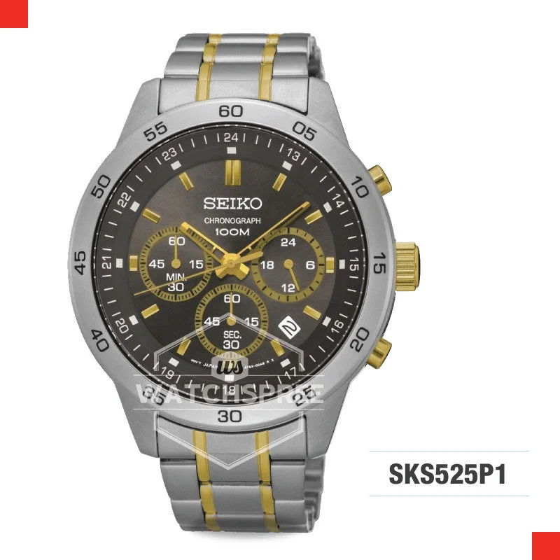 hybrid smartwatches with built-in GPS and advanced health tracking-Seiko Chronograph Watch SKS525P1