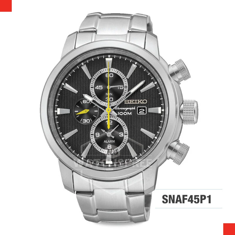 sport watches with heart rate monitor and fitness tracking features-Seiko Chronograph Watch SNAF45P1 (Not For EU Buyers)