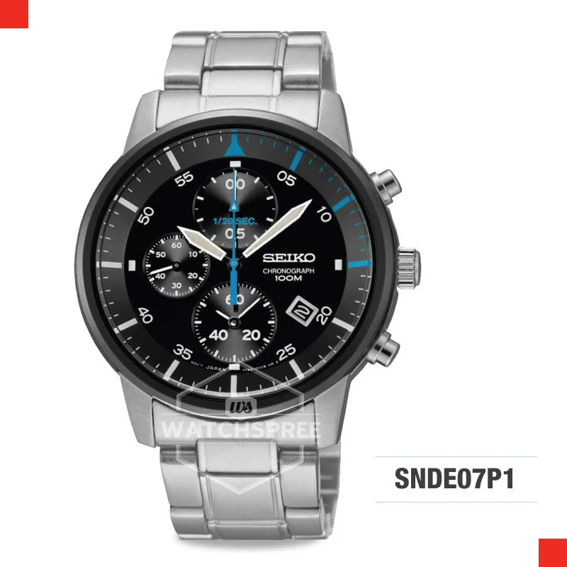 luxury watches with automatic movement and unique dial designs-Seiko Chronograph Watch SNDE07P1