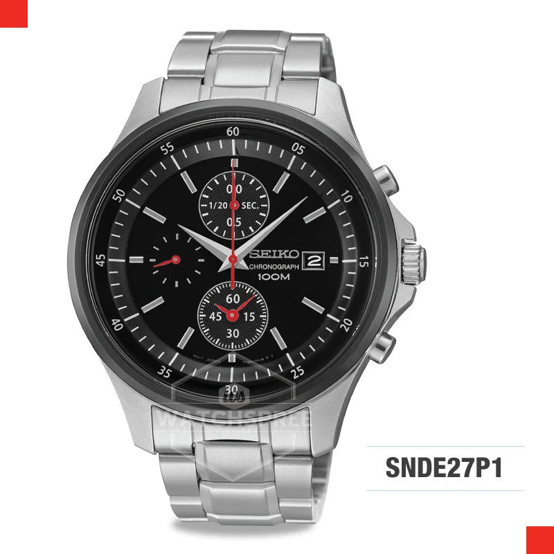 sport watches for men with workout tracking and fitness analysis-Seiko Chronograph Watch SNDE27P1