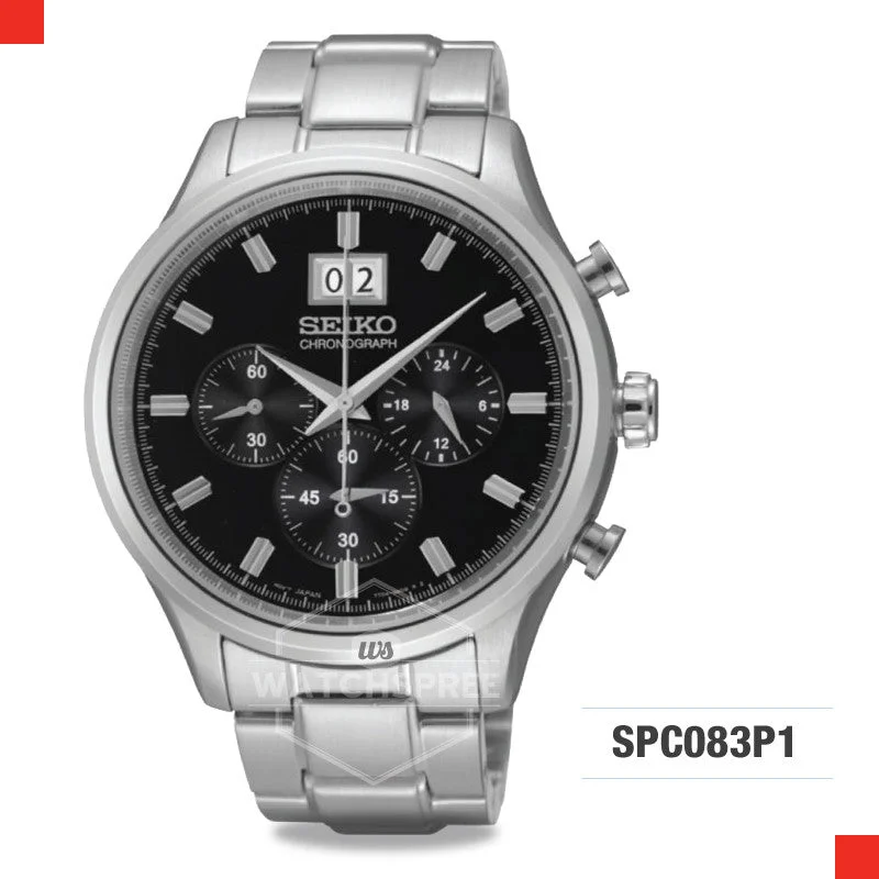 solar-powered watches for active men with eco-friendly features-Seiko Chronograph Watch SPC083P1 (Not For EU Buyers)