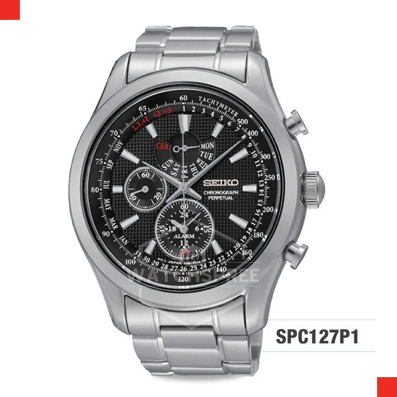 luxury watches with chronograph, tachymeter, and automatic movement-Seiko Chronograph Watch SPC127P1