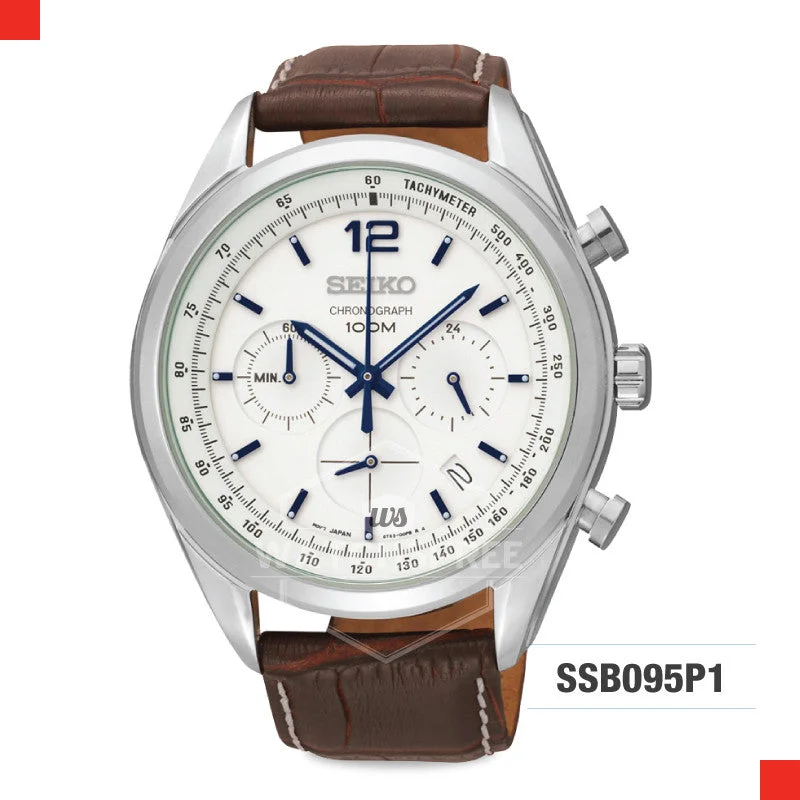 hybrid watches for men with multi-sport tracking and fitness analysis-Seiko Chronograph Watch SSB095P1