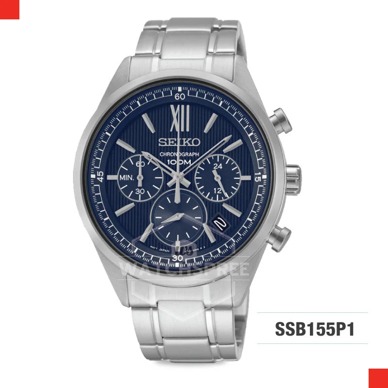 women’s luxury watches with elegant metal band and unique features-Seiko Chronograph Watch SSB155P1 (Not For EU Buyers)