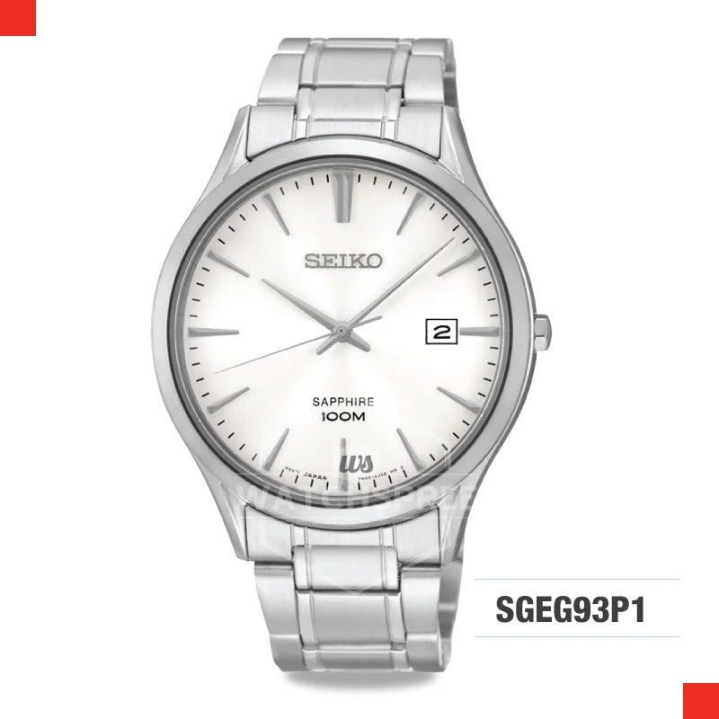 smartwatches with fitness features and messaging alerts-Seiko Quartz Watch SGEG93P1