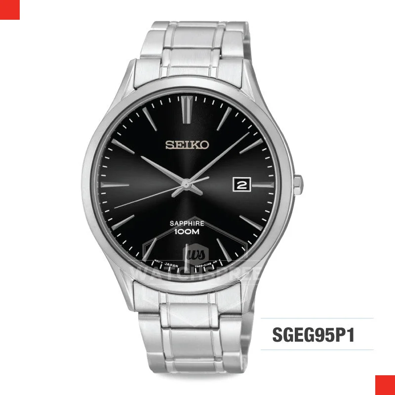 hybrid watches for fitness tracking with heart rate sensor-Seiko Quartz Watch SGEG95P1