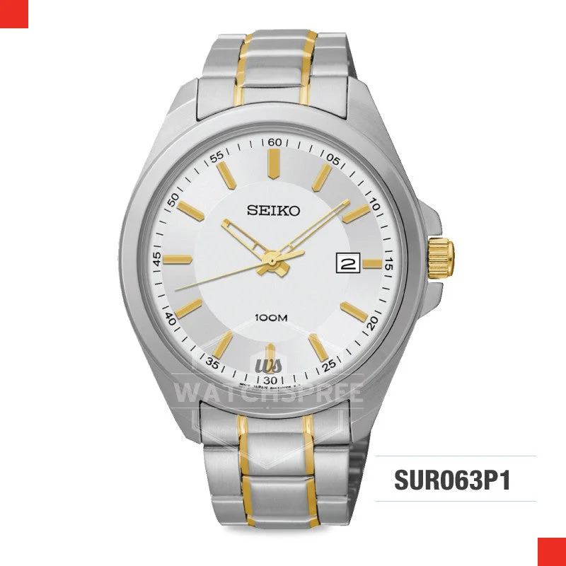 luxury watches for men with detailed dial and automatic movement-Seiko Quartz Watch SUR063P1