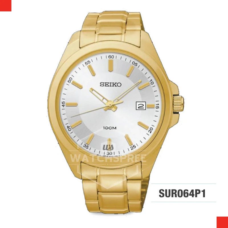 solar-powered watches with eco-friendly design and modern features-Seiko Quartz Watch SUR064P1